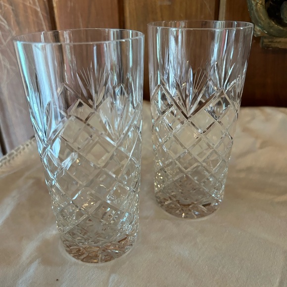Vintage Dining Vintage Crystal High Ball Glasses Set Of 2 Poshmark